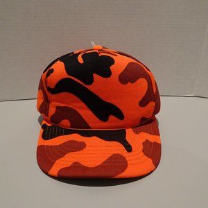 Vintage Broner blaze orange camo Foam Trucker Hat